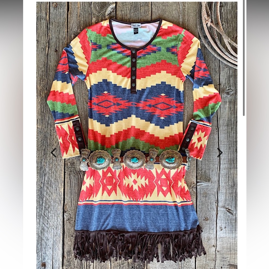 Bnwt Tasha Polizzi Fringe Dress